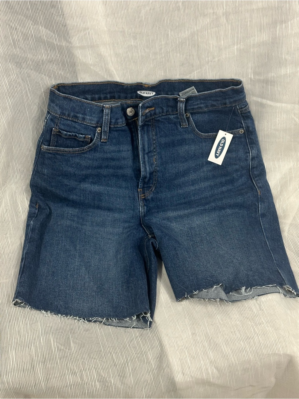 Old Navy Women's Dark Blue Boyfriend Denim Shorts